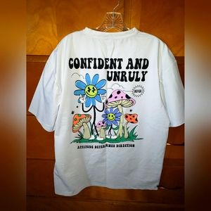 SHEIN 'Confident and Unruly' t-shirt.